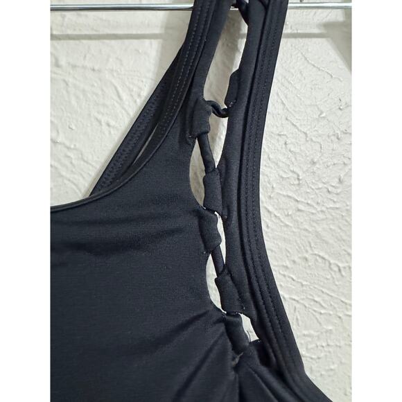 Athleta Black Underwire Tankini Swim Tank 32B/C - Picture 2 of 5